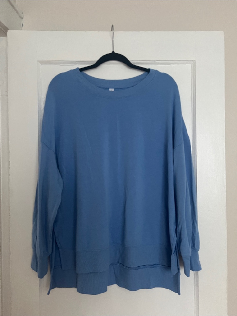 wild fable Soft Blue Relaxed Crewneck Sweater